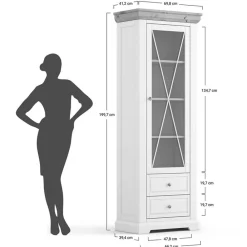 Clearance Wohnzimmer Schrank Jeanys Stauraumvitrinen