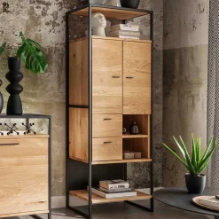 Outlet Wohnzimmer Schrank Teomata Vitrinenschrank