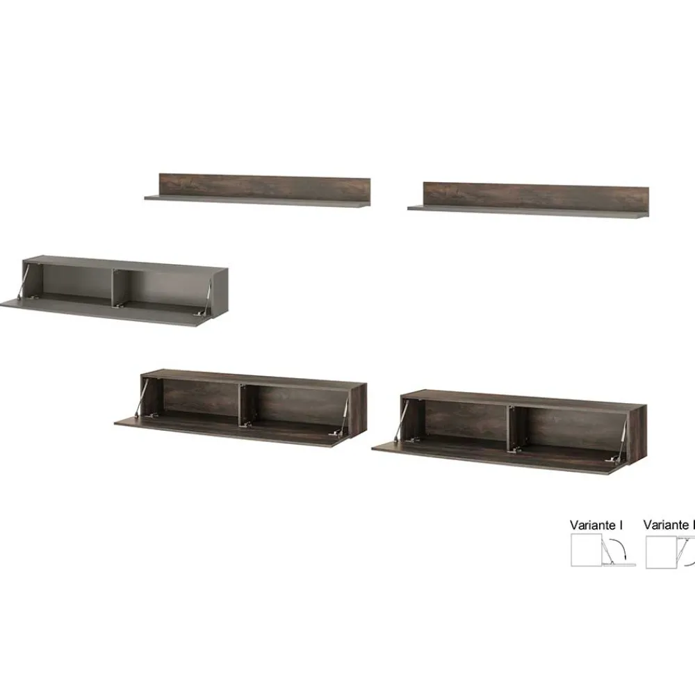 Sale Wohnzimmer Schrankwand Hanniba Wohnwand 300 Cm|Moderne Wohnwände