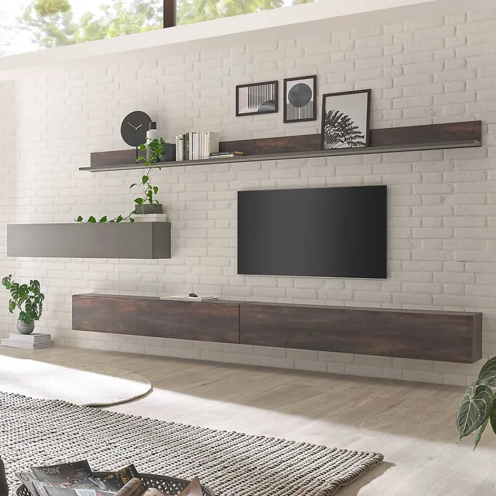 Sale Wohnzimmer Schrankwand Hanniba Wohnwand 300 Cm|Moderne Wohnwände