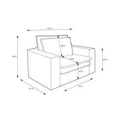 Wohnzimmer Sessel Beige Edance*Pharao24 Online