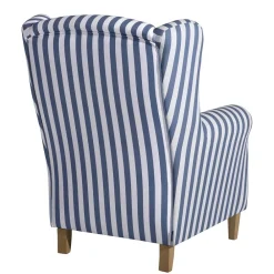 Clearance Wohnzimmer Sessel Streifen Taba Ohrensessel