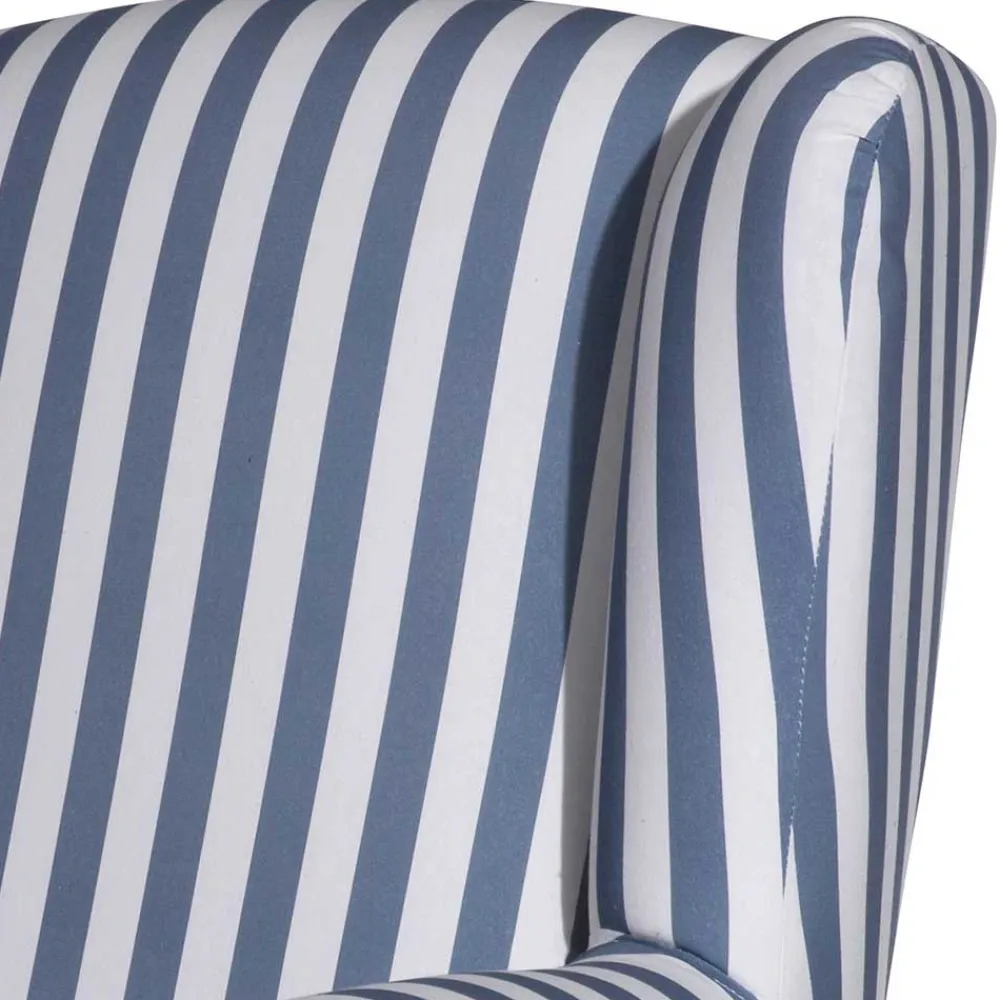 Clearance Wohnzimmer Sessel Streifen Taba Ohrensessel