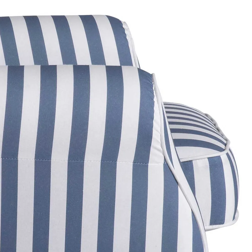 Clearance Wohnzimmer Sessel Streifen Taba Ohrensessel