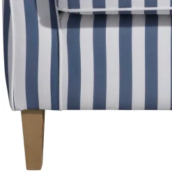 Clearance Wohnzimmer Sessel Streifen Taba Ohrensessel