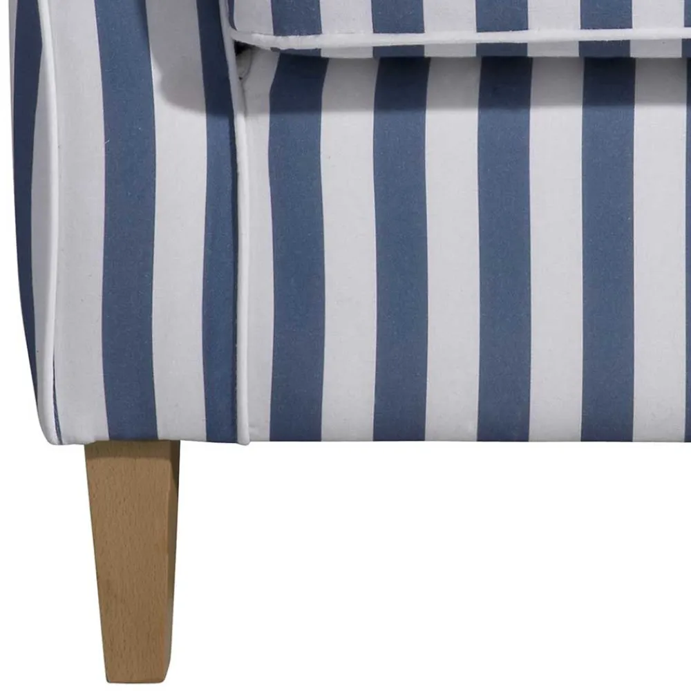 Clearance Wohnzimmer Sessel Streifen Taba Ohrensessel