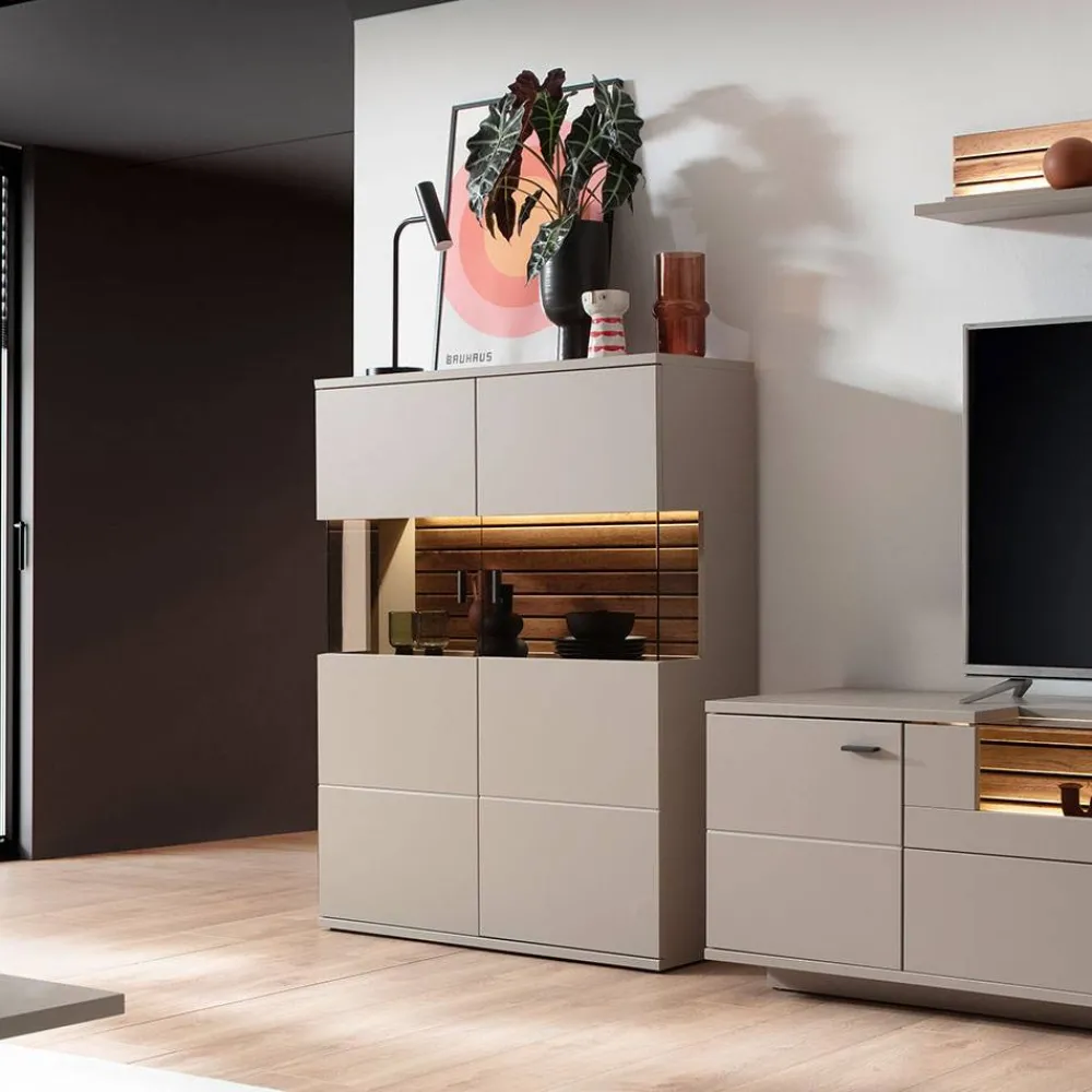 Wohnzimmer Vitrinenschrank Gerrit*Pharao24 Clearance