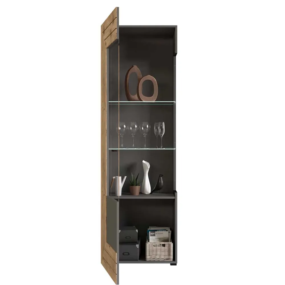 Clearance Wohnzimmer Vitrinenschrank Contreros Vitrinenschrank|Stauraumvitrinen