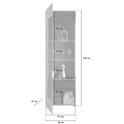 Clearance Wohnzimmer Vitrinenschrank Contreros Vitrinenschrank|Stauraumvitrinen