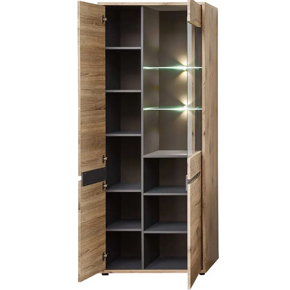 Wohnzimmer Vitrinenschrank Griffin*Pharao24 Sale