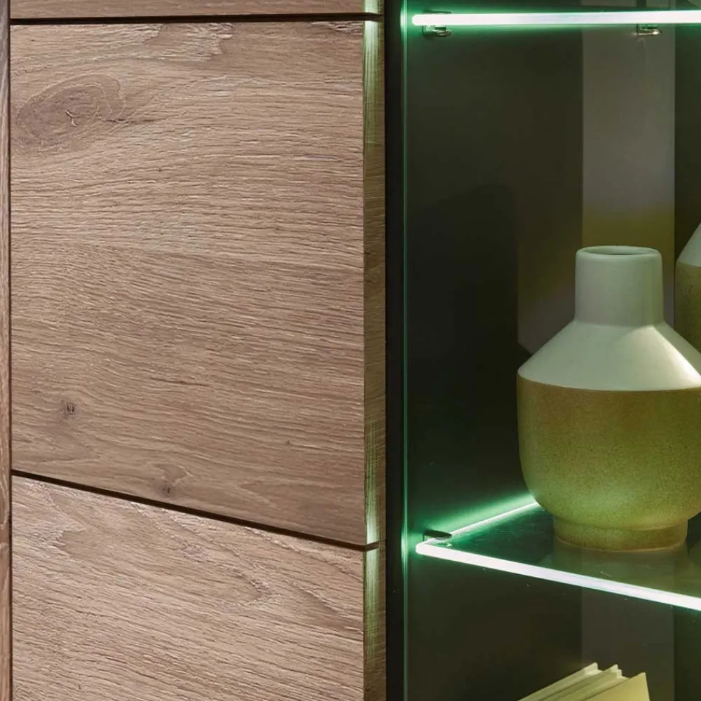 Wohnzimmer Vitrinenschrank Griffin*Pharao24 Sale