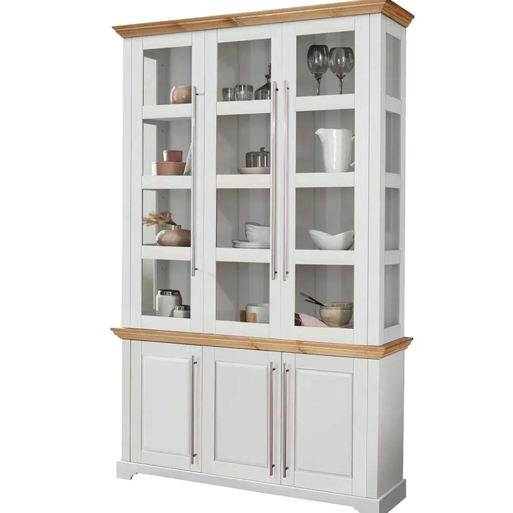 Wohnzimmer Vitrinenschrank Mevidra*Pharao24 Discount