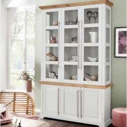 Wohnzimmer Vitrinenschrank Mevidra*Pharao24 Discount