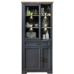 New Wohnzimmer Vitrinenschrank Valgura Wohnzimmervitrinen|Vitrinenschrank