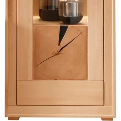 Wohnzimmer Vitrinenschrank Olmedo Massivholzmöbel|Vitrinenschrank