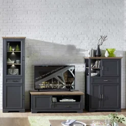 Hot Wohnzimmerkombination Valgura Wohnwand 300 Cm