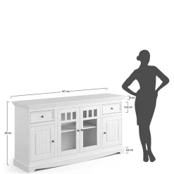 Wohnzimmerkommode Corao Massivholzmöbel|Küchenkommode