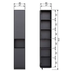 Sale Wohnzimmerschrank modern Vreino Massivholz Schränke|Vitrinenschrank