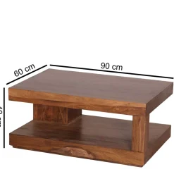 Wohnzimmertisch massiv Cellossa*Pharao24