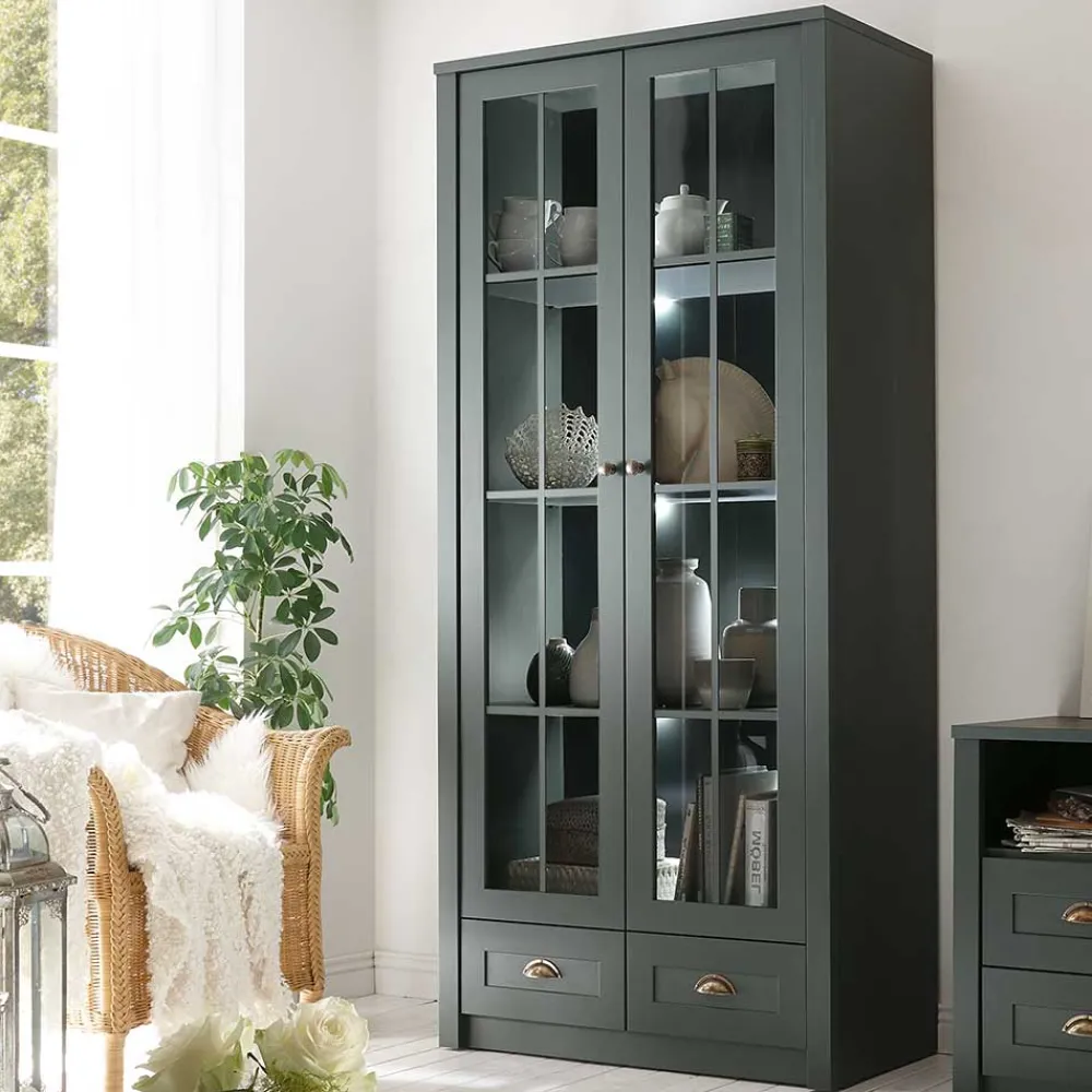 Sale Wohnzimmervitrine Clujia Vitrinenschrank|Stauraumvitrinen