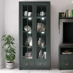Sale Wohnzimmervitrine Clujia Vitrinenschrank|Stauraumvitrinen