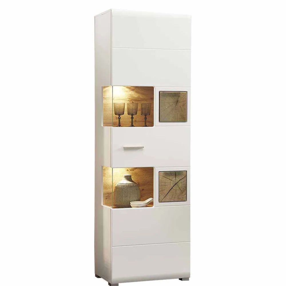 Hot Wohnzimmervitrine Drucana Wohnzimmerschrank|Vitrinenschrank