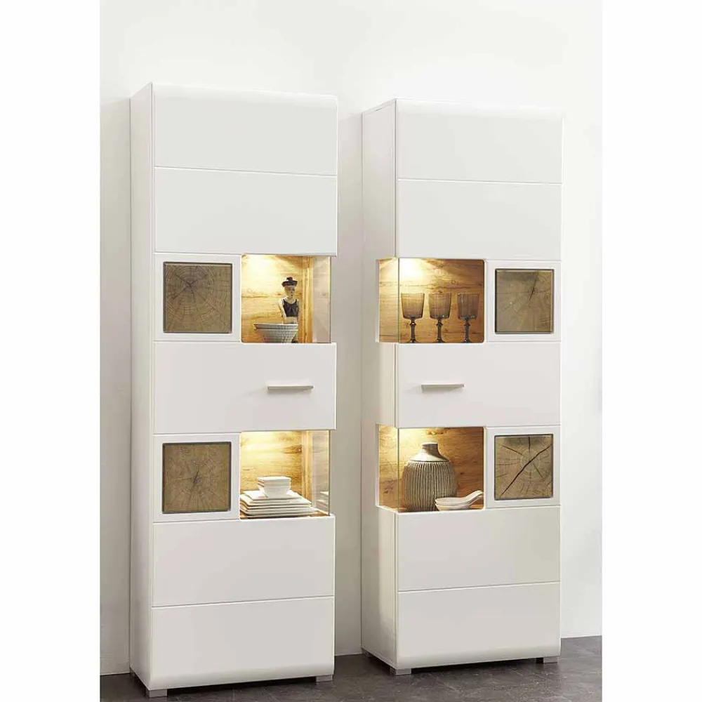 Hot Wohnzimmervitrine Drucana Wohnzimmerschrank|Vitrinenschrank
