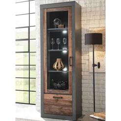 New Wohnzimmervitrine Frondito Vitrinenschrank