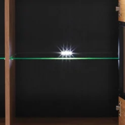 Clearance Wohnzimmervitrine Sisam Vitrinenschrank|Highboards