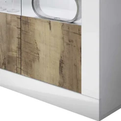 Hot Wohnzimmervitrine Yuelva Vitrinenschrank|Wohnzimmervitrinen