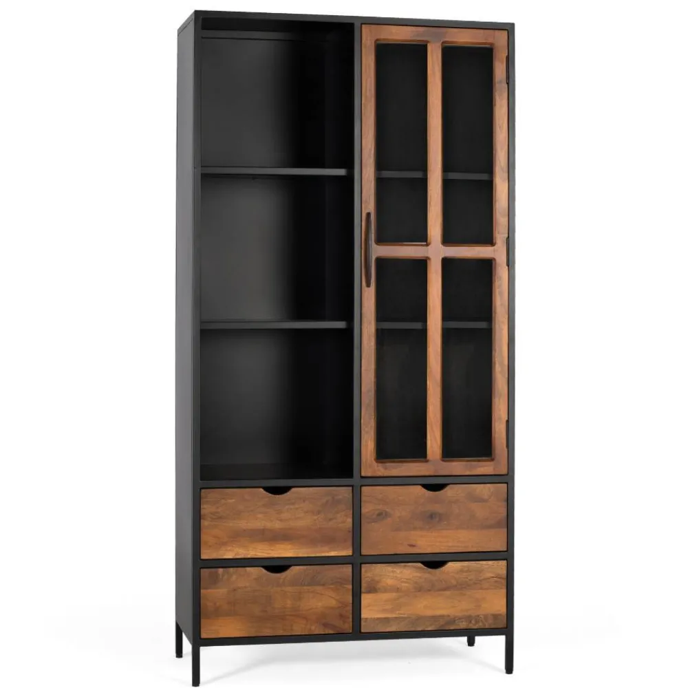 Clearance Wohnzimmervitrinenschrank Aniela Stauraumvitrinen