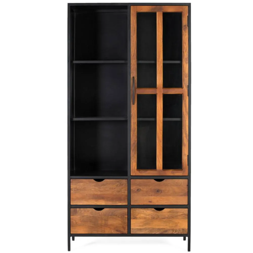 Clearance Wohnzimmervitrinenschrank Aniela Stauraumvitrinen