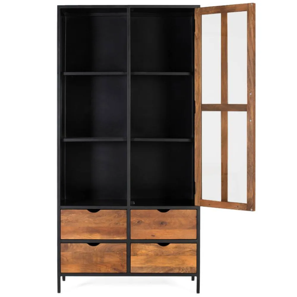 Clearance Wohnzimmervitrinenschrank Aniela Stauraumvitrinen