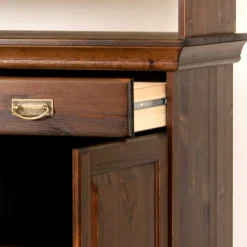 Best Wohnzimmervitrinenschrank Valhion Massivholz Schränke|Wohnzimmervitrinen