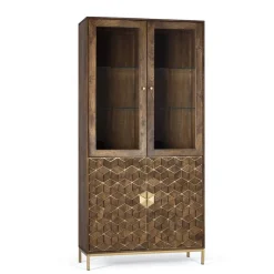 Outlet Wohnzimmervitrinenschrank Jilandro Stauraumvitrinen