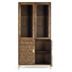 Outlet Wohnzimmervitrinenschrank Jilandro Stauraumvitrinen