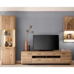 Sale Wohnzimmerwand Wupnia Wohnwand 250 Cm|Massivholz Wohnwände