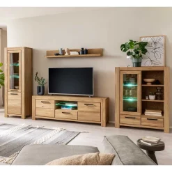 Wohnzimmerwohnwand Crystoga Wohnwand 350 Cm|Moderne Wohnwände