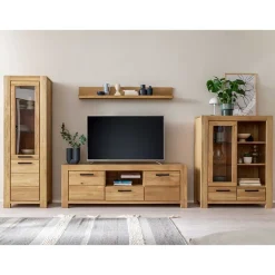 Wohnzimmerwohnwand Crystoga Wohnwand 350 Cm|Moderne Wohnwände