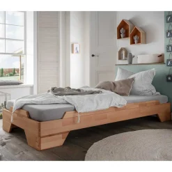 Discount 90x200 cm Stapelbett Losandas Einzelbetten|Massivholzbetten