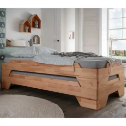 Discount 90x200 cm Stapelbett Losandas Einzelbetten|Massivholzbetten