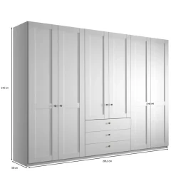 Clearance XL Kleiderschrank Tudana Drehtürenschränke