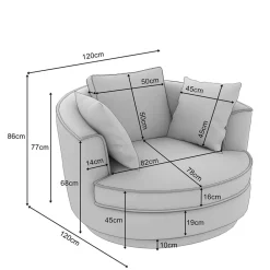 Hot XL Polstersessel Mirabal Wohnzimmer Sessel