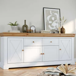 Best XL Sideboard massiv Bechir Massivholzmöbel|Küchenkommode