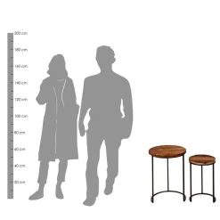 Zwei Beistelltische Luise*Pharao24 Best