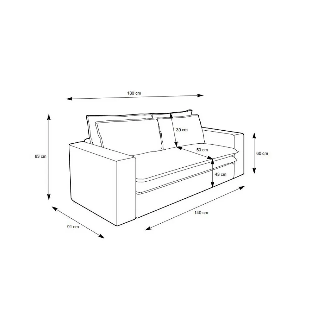Online Zweiersofa Mejan 2 Sitzer Sofa