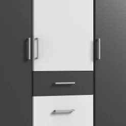 New Zweifarbiger Kleiderschrank Tolofoa Jugendkleiderschrank