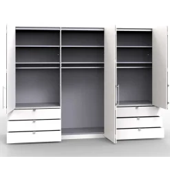 Online Zweifarbiger Kleiderschrank Andryas Kleiderschränke|Schlafzimmerschränke