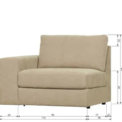 Clearance Zweisitzer Modulsofa Pilamonia Modulsofas