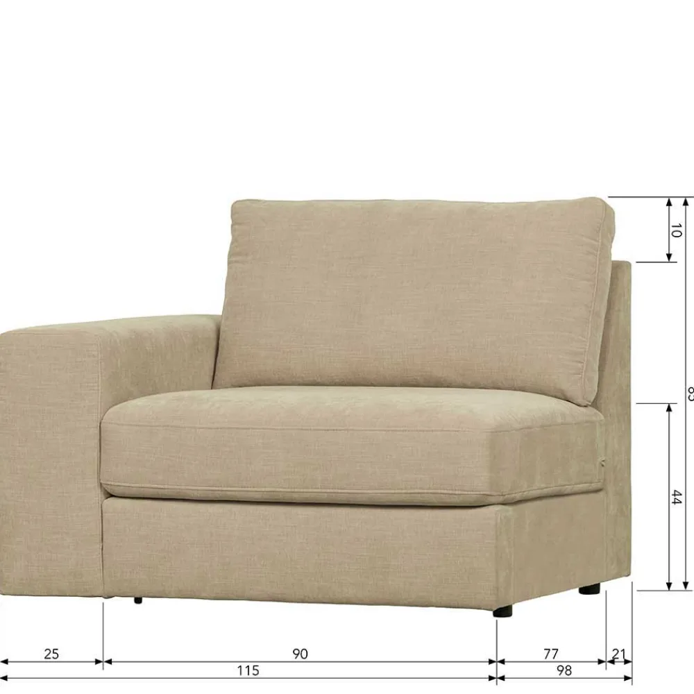 Clearance Zweisitzer Modulsofa Pilamonia Modulsofas